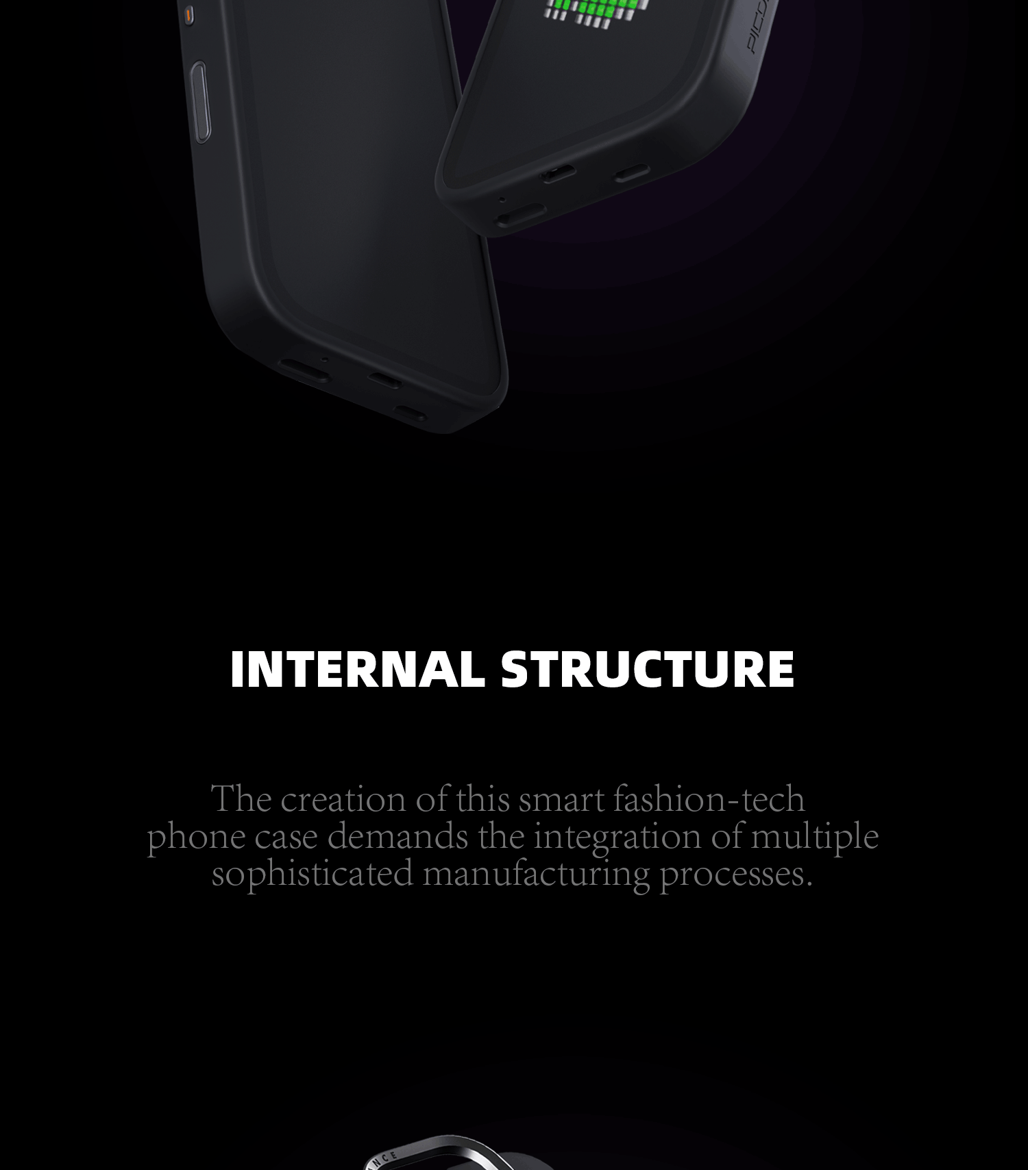 P1 Mobile Pixel Screens Phone Case (" One case. Infinite looks. Endless fun.")