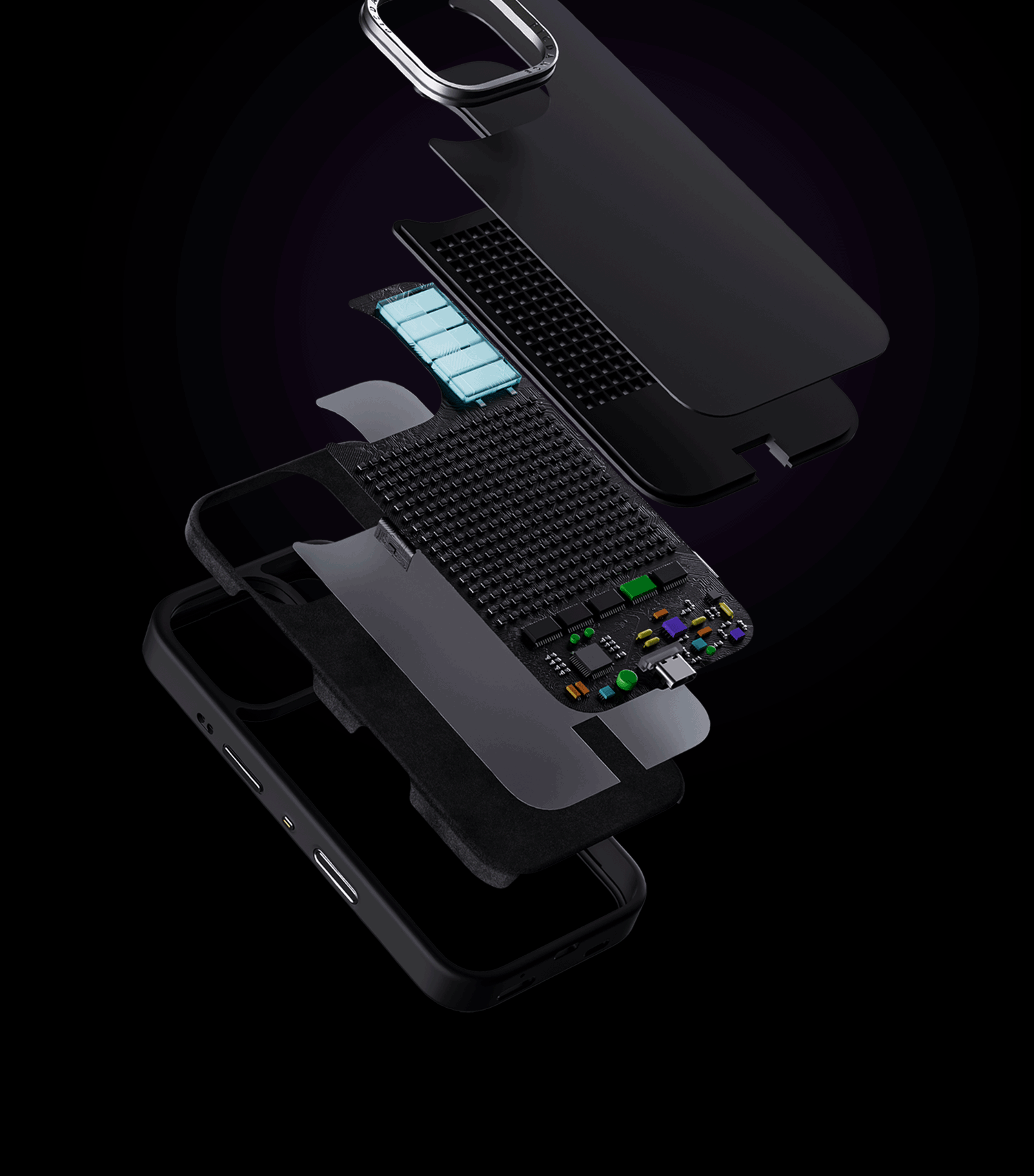 P1 Mobile Pixel Screens Phone Case (" One case. Infinite looks. Endless fun.")